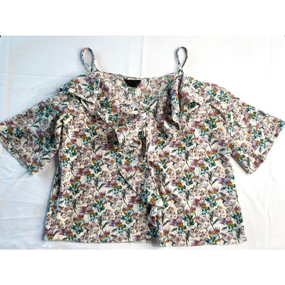 Boho Floral Off--the- Shoulder Blouse – Size 4 (US) - Picture 5 of 9